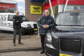 Gillanders Motors' LEVC  franchise (left to right): Derek Pirie, aftersales manager, and Mark Stevenson, sales manager