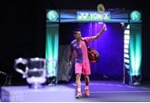 Lin Dan in action at the All England Open Badminton Championships