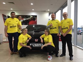 The Lings Motor Group team: Daniel Lake (Dealer Principle), Paul Hunter (Service Manager), Laura Nettlingham, John Barkshire (Marketing IT), Martine Bonnor and Paul Barkshire (Director).
