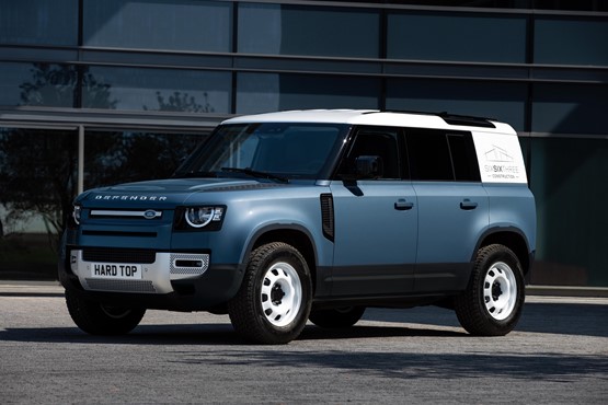 The New Land Rover Defender Hard Top commercial vehicle