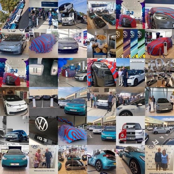 Marshall Motors Volkswagen ID.3 1ST Edition Grand Handover event collage