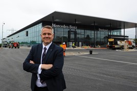 LSH Auto UK managing director, Martyn Webb, showed AM around the new Mercedes-Benz Stockport dealership when it was near to completion