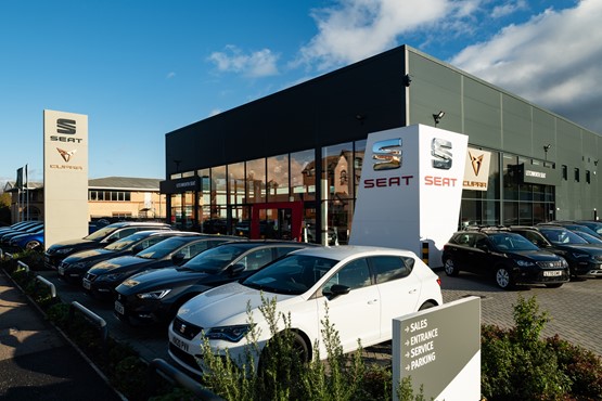 The newly-opened Cupra dealership at Letchworth