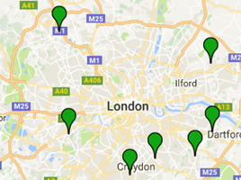 Current Mazda dealer locations, London