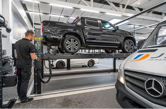 Aftersales operations at one of LSH Auto UK's new Mercedes-Benz Vans franchises