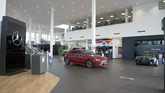 The upgraded LSH Auto UK Mercedes-Benz Erdington showroom