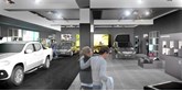 Artist's impression: how the Mercedes-Benz Vans Trafford Centre pop-up store should look