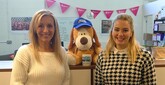 Olivia Snow, project and development manager at Snows (right), meets Julie Spencer, operations manager at Mission 60 beneficiary Jeremiah's Journey 