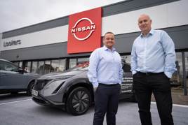 Steve Eley and Dan Mann at Nissan Chester
