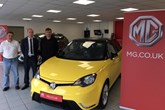 The team at O C Davies & Son welcome MG Motor UK