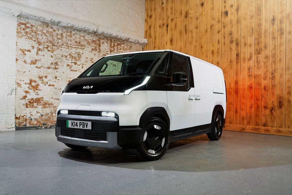 Kia’s PV5, the company’s first fully electric commercial vehicle.