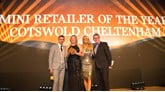 Cotswold's Cheltenham Mini dealership collect their Mini Dealer of the Year award 