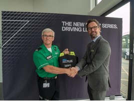 Simon Dunn, regional director - north at St John Ambulance with Marcus Hallam, head of Business at BMW Doncaster 