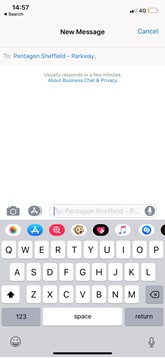 Pentagon Apple Business Chat