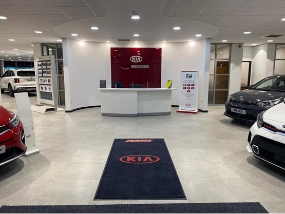 Inside Perrys new Kia Huddersfield dealership