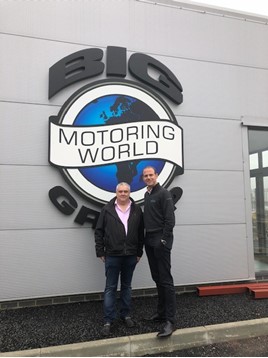 Big Motoring World chief executive, Peter Waddell, and Cox Automotive UK chief executive, Martin Forbes