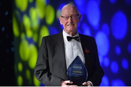 Jack Tordoff, JCT600 founder, with his award