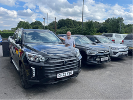 Humphries & Parks managing director Marcus Joy with his new range of Ssangyong Motor UK vehicles