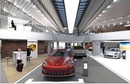 Artists' impression: Pendragon's new Porsche Centre on the outskirts of Nottingham