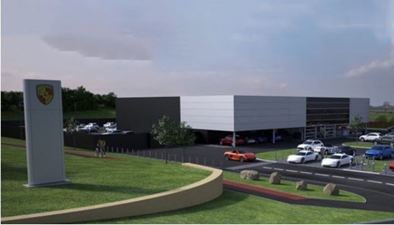 Artist's impression: Porsche Centre South Lakes