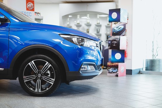 Inside Paul Rigby Group's MG Motor UK showroom at Longbridge