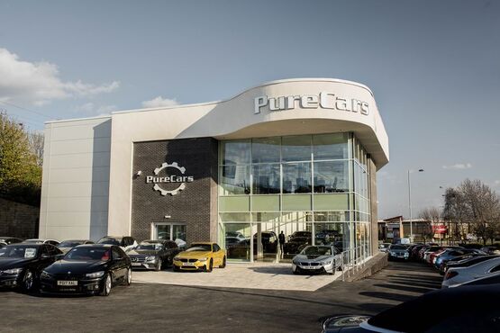 The new Pure Cars showroom un Wakefield