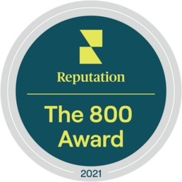 Reputation's the 800 Award badge