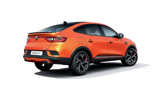 The new Renault Arkana SUV's coupe-like falling roofline