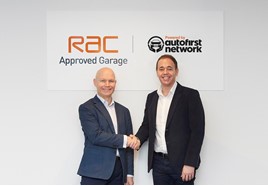 RAC chief executive Dave Hobday and Euro Car Parts chief executive Andy Hamilton 