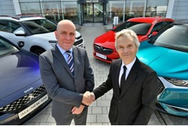 RAC business roadside managing director Phil Ryan and Groupe PSA parts and service director Richard Dyson