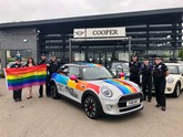 Cooper Mini Durham donates rainbow Mini Pride parade 