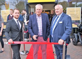 Official opening (from left): Seb Brechon, Renault UK’s area sale manager, John Banks, chairman of the John Banks Group, and Mark Banks, group managing director