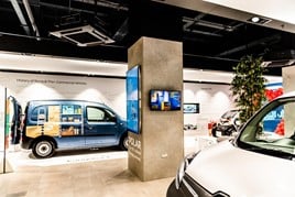Renault vehicles on display at the EV Centre at MK One