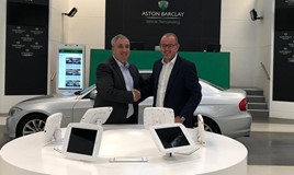 Neil Hodson (left), Aston Barclay’s group chief executive welcomes new group sales director, Richard Cross, to the team