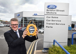 Rob Forrester with defibrillator