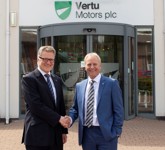 Vertu Motors' Robert Forrester and Andy Johnson