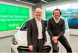 Hyundai UK's Tony Whitehorn (left) and Rockar CEO Simon Dixon