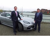 Paul Bowker, Bowker Motor Group chief executive (left) and Peter Mahon, general manager, operations, Porsche Cars GB Limited