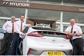 Pictured (from left) Noel Byrne, company accountant; Gareth Morrow, marketing manager; Darren Meehan, aftersales manager.