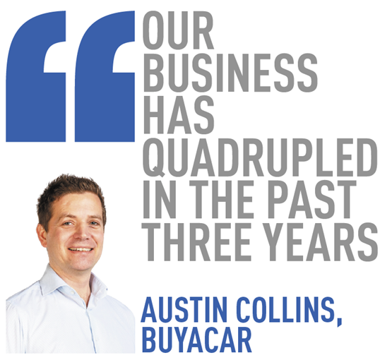 our business has quadrupled in the past three years   austin collins, BuyaCar