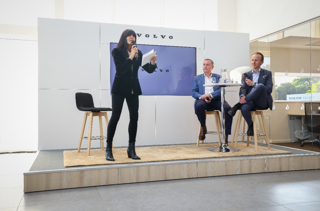 Claudia Winkleman at Waylands Swindon Volvo showroom opening