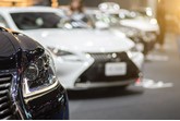 A line-up of premium cars