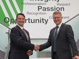 Vertu Motors' new commercial vehicle director, Simon Elliott (left), with group chief executive, Robert Forrester