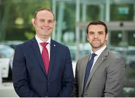 Skoda's regional contract and leasing manager for the south,James Watson, and Matt Hattersley, national fleet sales manager 