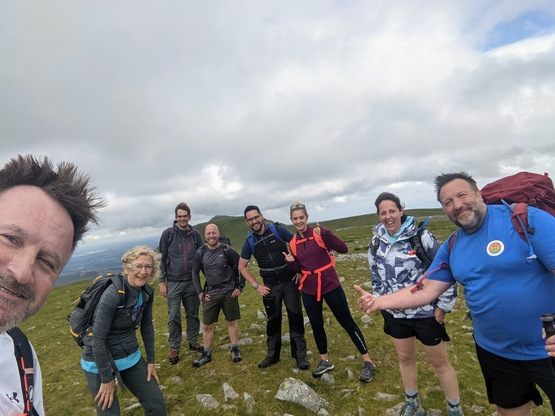 Ben Industry Leaders Challenge participants in training on Mount Snowdon