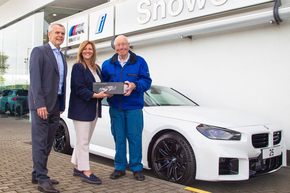 Snows chairman and CEO Stephen Snow and head of business Diana Mackinnon with George