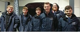 SsangYong UK apprentices (from left): Jonathan Wheeler, Chandlers; Kieran Metcalfe, Maple Garage; Alex Cook, Platinum Garage; Paul Dornan (SAP Trainer); Alexander Gilbert Rogers, of Plymouth; and Andrew Smith, from the  SYMUK Port Operation.