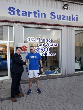 Startin Suzuki St Peter’s Worcester Paul Bothma, sales manager and Dave Pountney, parts manager 