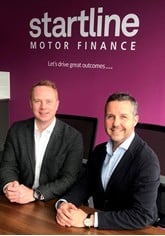 Startline Motor Finance's Gregor Sutherland (left) and Paul Burgess