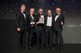The team from Tracks of Exeter receive their Suzuki GB Dealer of the Year award